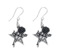 Alchemy Gothic Ruah Vered Droppers Ohrring - schwarz silberfarben Onesize