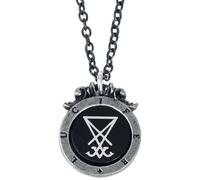 Alchemy Gothic Seal of Lucifer Halskette schwarz silberfarben