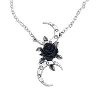 Alchemy Gothic The Black Goddess Necklace Silver-Coloured