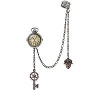 Alchemy Gothic Uncle Albert's Timepiece Ohrstecker - silberfarben Onesize