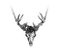 Alchemy Gothic Weisses Herz, Schwarz Rose Für