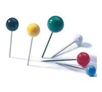 ALCO-Albert 610 - Landkartennadeln, Ø 5 x 16 mm, Dose á 100 Stück, weiß