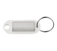 ALCO Schlüsselanhänger 52 x 21 x 3 mm (B x H x T) Kunststoff weiß 10 St./Pack.