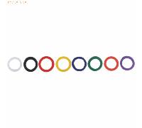 Alco Schlüsselkennringe Kunststoff VE=100 Stück sortiert