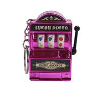 ALCXAZS Lustiger Schlüsselanhänger mit Fruchtspielautomat, Mini Arcade Spiel, lustiges Geschenk, tragbarer klassischer Spielzeug Taschenanhänger,