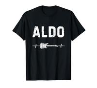 Aldo Gitarre Herzschlag Gitarrist Retro Vintage Preisgünstiges Grafik-T-Shirt