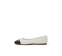 ALDO Women's Leanne Ballet Flat, Weiß/Schwarz, 9