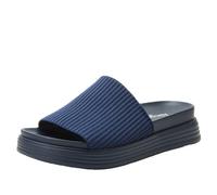 Alegria Damen Akimi Cushioned Casual Comfort Summer Sandal Slide, Marineblau, 10.5-11