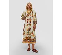 Alemais Mercado Midi Leinenkleid Mit Blumenmuster 5604d-multi Mehrfarbig;Print M