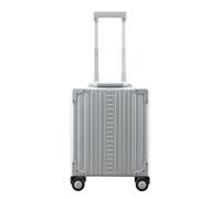 Aleon Business 4-Rollen Kabinentrolley Aluminium 42 cm Laptopfach silberfarben