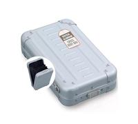 Aleon Vertikale kleine persönliche Umhängetasche, Platin