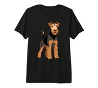 Alert and Proud - Airedale Terrier Stance Premium T-Shirt