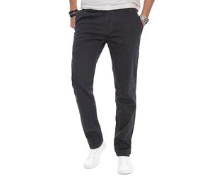 ALESSANDRO SALVARINI Herren Designer Chino Stoff Hose Chinohose Regular Fit AS016