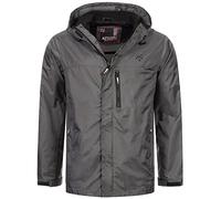 ALESSANDRO SALVARINI Herren Regenjacke mit Kapuze Wasserabweisend Windbreaker Windschutz AS323