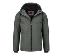 ALESSANDRO SALVARINI Herren Winter Jacke warm mit Kapuze AS-331 [AS-331-Anthrazit-Gr.XL]