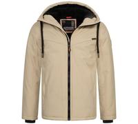 ALESSANDRO SALVARINI Herren Winter Jacke warm mit Kapuze AS-331 [AS-331-Beige-Gr.L]
