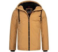 ALESSANDRO SALVARINI Herren Winter Jacke warm mit Kapuze AS-331 [AS-331-Coffee-Gr.M]