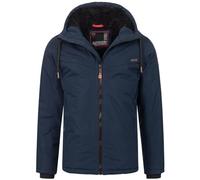 ALESSANDRO SALVARINI Herren Winter Jacke warm mit Kapuze AS-331 [AS-331-Navy-Gr.XXL]