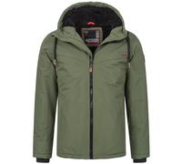 ALESSANDRO SALVARINI Herren Winter Jacke warm mit Kapuze AS-331 [AS-331-Olive-Gr.M]