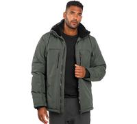 ALESSANDRO SALVARINI Herren Winter Jacke warm Winterjacke Teddyfell Kapuze AS-332 [AS-332-Anthrazit-Gr.XXL]