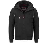 Alessandro Salvarini Winterjacke Schwarz Basic für Herren - 3XL