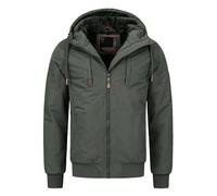 Winterjacke ALESSANDRO SALVARINI "ASWeighty", Herren, Gr. XL, grau (anthrazit), Obermaterial: 100% Polyester. Innenseite: 100% Polyester. Futter: 100% Polyester, Jacken Winterjacke, mit weichem Teddyf