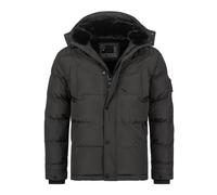 Alessandro Salvarini Herren Winterjacke AS-326 mit Teddyfell & abnehmbarer Kapuze XL