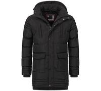 Winterjacke ALESSANDRO SALVARINI "ASVenico", Herren, Gr. L, schwarz, Obermaterial: 100% Polyester; Futter: 100% Polyester; Kunstfell: 100% Polyester, Jacken, mit Teddyfelleinsatz (25847421-L) schwarz