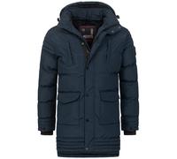 Winterjacke ALESSANDRO SALVARINI "ASVenico" Gr. S, blau (navy) Herren Jacken Übergangsjacken mit Teddyfelleinsatz (93046953-S)