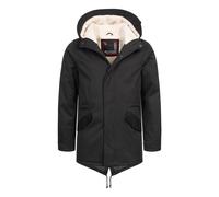 Alessandro Salvarini Herren Winterparka mit Teddyfell und Kapuze 2XL