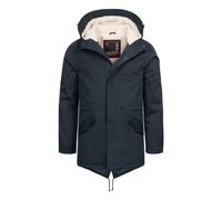 Alessandro Salvarini Herren Winterparka mit Teddyfell und Kapuze 3XL