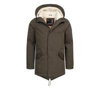 Alessandro Salvarini Herren Winterparka mit Teddyfell und Kapuze L