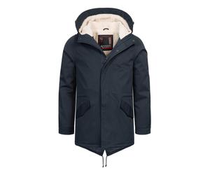 Alessandro Salvarini Herren Winterparka mit Teddyfell und Kapuze S