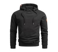 Kapuzenpullover ALESSANDRO SALVARINI "ASRemii" Gr. L (52), schwarz Herren Pullover Kapuzenpullover Hoodie mit Kapuze (17800300-L)