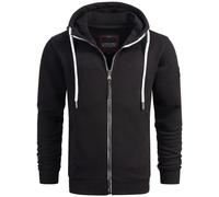 Alessandro Salvarini Sweatjacke Herren schwarz, XL