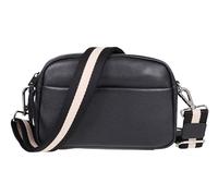 Alessandro Salvatore Damen Handtasche klein echtes Leder Tasche mit Wechselgurt für Damen Lederhandtasche Ledertasche Echtleder Milano Crossbody 12976 +e (Black 1 (schwarz) 12976)