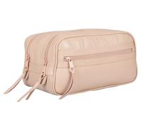 Alessandro Salvatore Kulturbeutel Leder Large Kulturtasche Herren Damen Kosmetiktasche 5L Washbag 2 Hauptfächer Toilettentasche Tasche Reise Sauna Siena 12977 +b (Beige Cream 6 (Hellbraun) 12977)