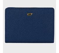 ALESSIA Mini Geldbörse 8 Kartenfächer blau Damen - Leder