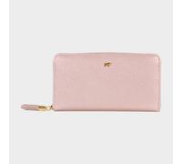 ALESSIA Reißverschluss-Geldbörse 18 Kartenfächer pink Damen - Leder