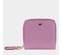 ALESSIA Reißverschluss-Geldbörse S 6 Kartenfächer rosa Damen - Leder
