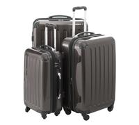 Alex - 3er Koffer-Set Hartschale Graphit glänzend, TSA, (55cm, 65cm & 75cm), 235 Liter Graphit