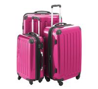 Alex - 3er Koffer-Set Hartschale Magenta glänzend, TSA, (55cm, 65cm & 75cm), 235 Liter Magenta