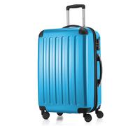 Alex - Koffer Hartschale Cyanblau glänzend, TSA, 65 cm, 74 Liter Cyanblau
