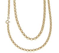 Alexander Castle 45cm Solide 375 Echtgold Anker Kette Halskette - 4mm Breite - Goldkette für Herren & Damen - mit Schmuck Geschenk-Box