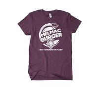 Alf Melmac Burger T-Shirt M2, Farbe: Burgund, Bekleidungsgröße: S