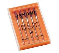 Alfa-Organ Nadeln für Nähmaschine Ferse Rot, Stahl inoxidablel