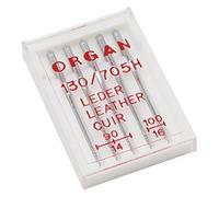 Alfa-Organ Nadeln für Nähmaschine, Leder nº90 Nº100, Edelstahl