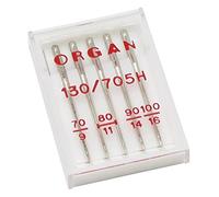 Alfa-Organ Nadeln für Nähmaschine, Sortiert, nº70 Nº80 Nº90 Nº100, Edelstahl