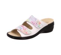 Algemare Bequeme Pantoletten für Damen, weiß, Größe 36 EU