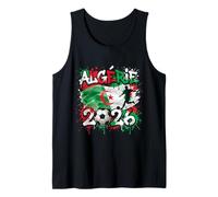 Algérie ALG 26 Fan Paint Splash Algerische Flagge Graffiti Art Tank Top